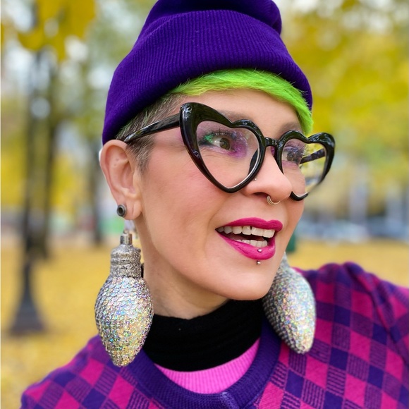 Christmas Lightbulb Earrings Holiday Party